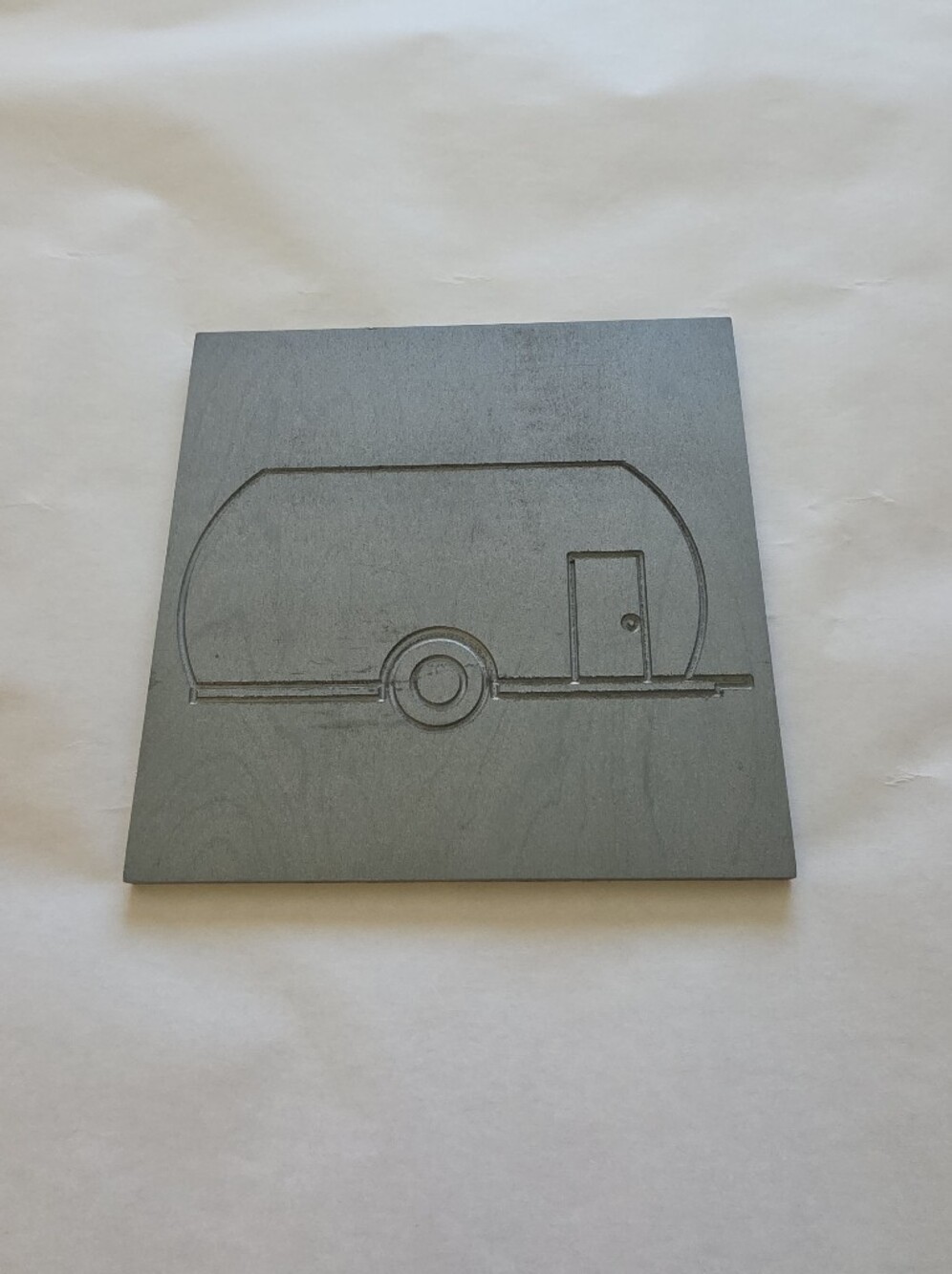 Gray Camper Wall Art Plaque - Home Accents Decor